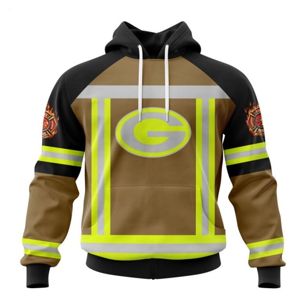 Personalized NFL Green Bay Packers Special Firefighter Uniform Design T-Shirt