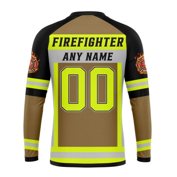 Personalized NFL Houston Texans Special Firefighter Uniform Design T-Shirt