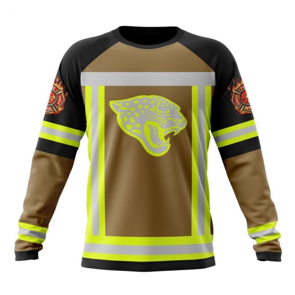 Personalized NFL Jacksonville Jaguars Special Firefighter Uniform Design T-Shirt