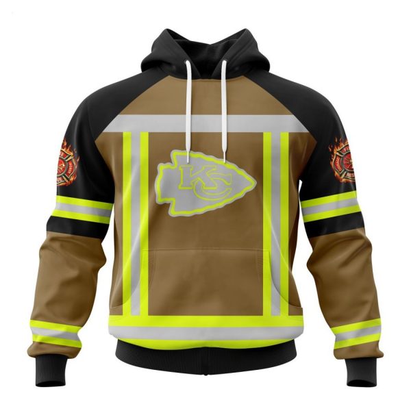 Personalized NFL Kansas City Chiefs Special Firefighter Uniform Design T-Shirt