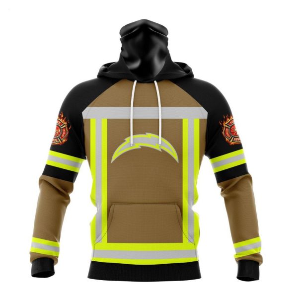 Personalized NFL Los Angeles Chargers Special Firefighter Uniform Design T-Shirt