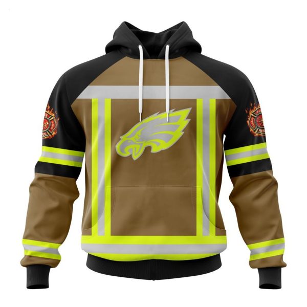 Personalized NFL Philadelphia Eagles Special Firefighter Uniform Design T-Shirt