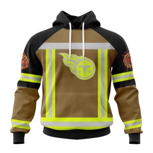 Personalized NFL Tennessee Titans Special Firefighter Uniform Design T-Shirt