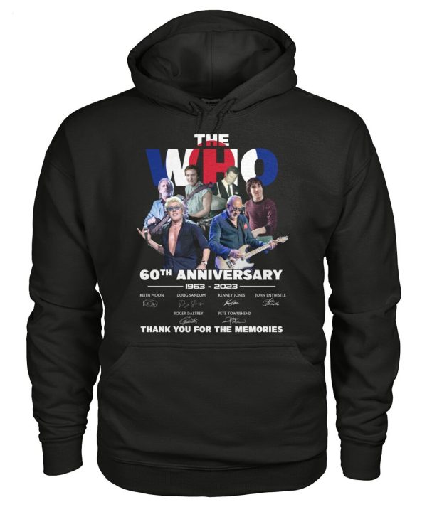 LIMITED EDITION The Who 60th Anniversary 1963 – 2023 Thank You For The Memories T-Shirt