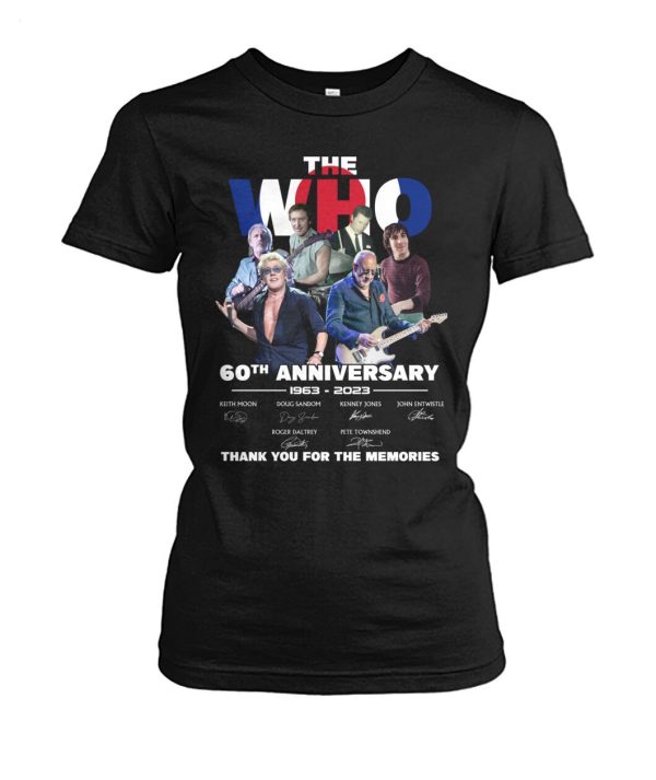 LIMITED EDITION The Who 60th Anniversary 1963 – 2023 Thank You For The Memories T-Shirt