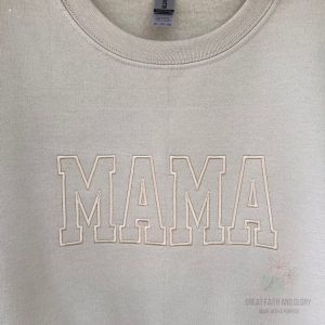 MAMA Center Embroidered Mothers Day Shirt