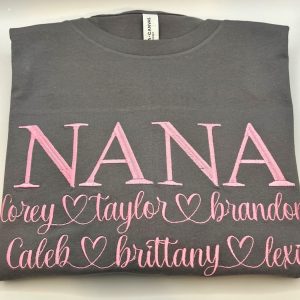 Custom Embroidered Sweatshirt Gift For Mother’s Day