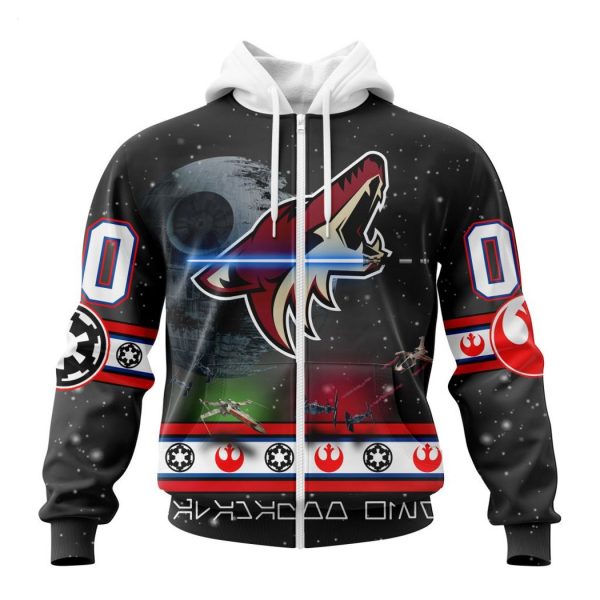 Personalized NHL Arizona Coyotes Special Star Wars Design Hoodie