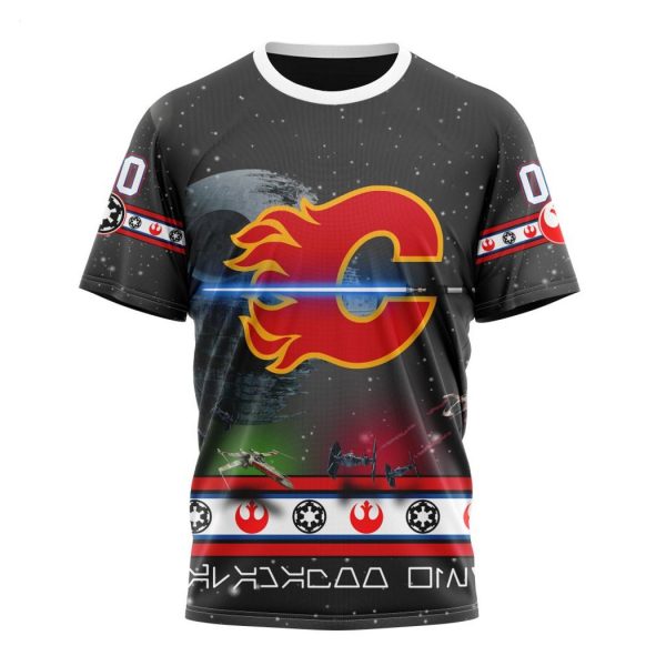 Personalized NHL Calgary Flames Special Star Wars Design Hoodie