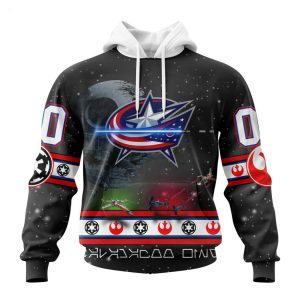 Personalized NHL Columbus Blue Jackets Special Star Wars Design Hoodie