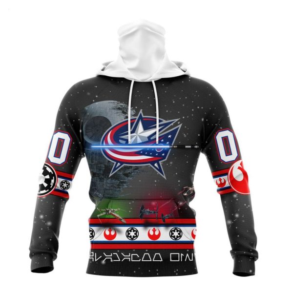 Personalized NHL Columbus Blue Jackets Special Star Wars Design Hoodie