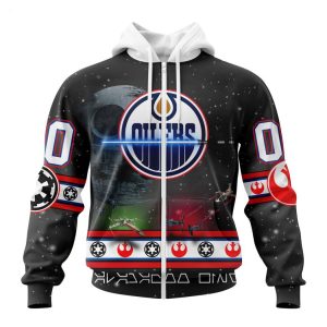 Personalized NHL Edmonton Oilers Special Star Wars Design Hoodie
