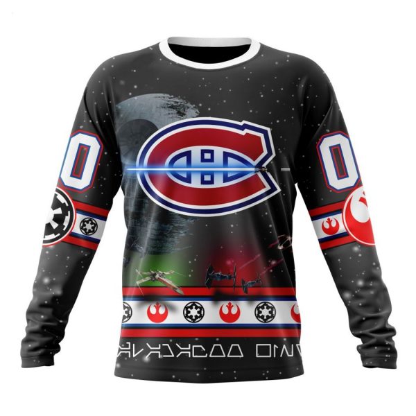 Personalized NHL Montreal Canadiens Special Star Wars Design Hoodie