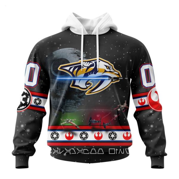 Personalized NHL Nashville Predators Special Star Wars Design Hoodie