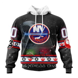 Personalized NHL New York Islanders Special Star Wars Design Hoodie