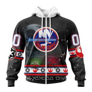 Personalized NHL New York Islanders Special Star Wars Design Hoodie