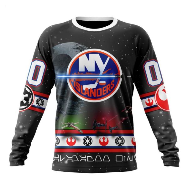 Personalized NHL New York Islanders Special Star Wars Design Hoodie