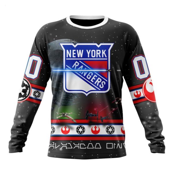 Personalized NHL New York Rangers Special Star Wars Design Hoodie