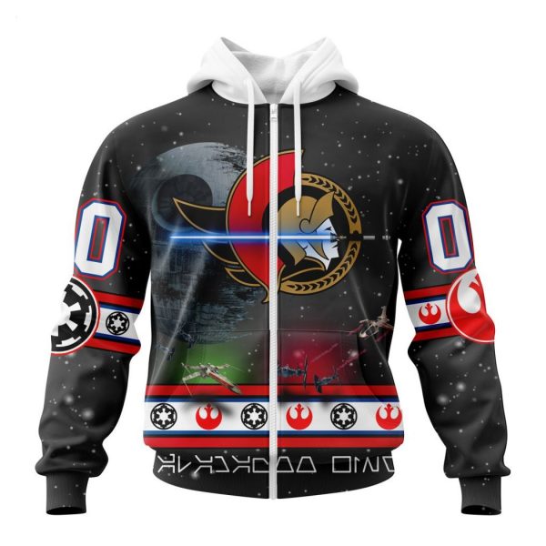 Personalized NHL Ottawa Senators Special Star Wars Design Hoodie