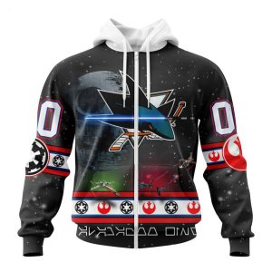 Personalized NHL San Jose Sharks Special Star Wars Design Hoodie