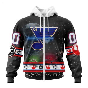 Personalized NHL St. Louis Blues Special Star Wars Design Hoodie