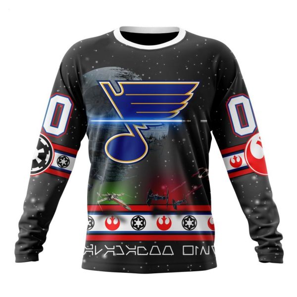 Personalized NHL St. Louis Blues Special Star Wars Design Hoodie