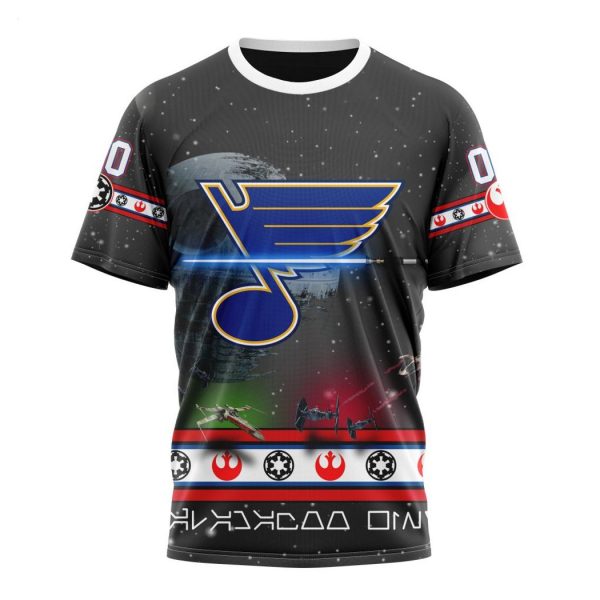 Personalized NHL St. Louis Blues Special Star Wars Design Hoodie