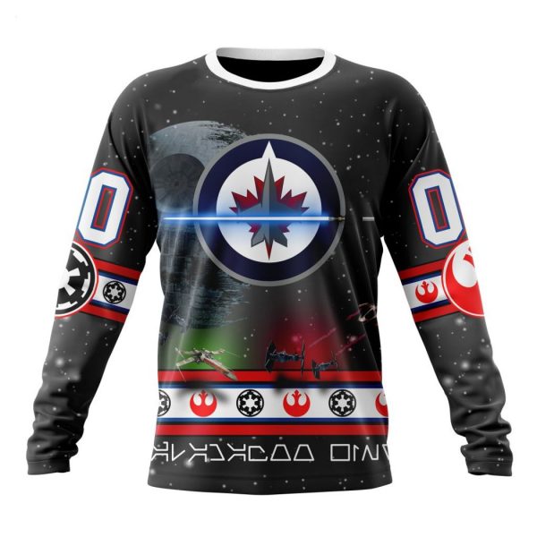 Personalized NHL Winnipeg Jets Special Star Wars Design Hoodie
