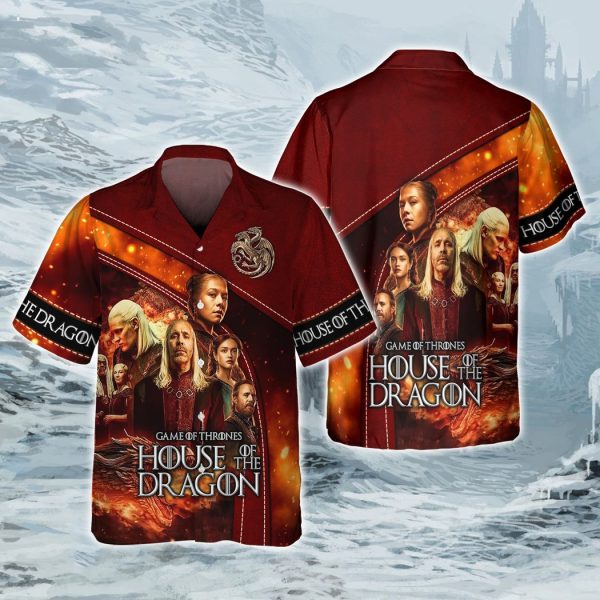 Game Of Thrones, House Of The Dragon 3D All Over Print 3D Zipper Hoodie
