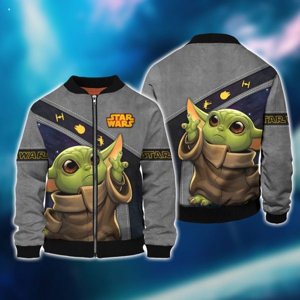 Star War Shirt Baby Yoda 3D Full Print Zipper Hoodie Tshirt