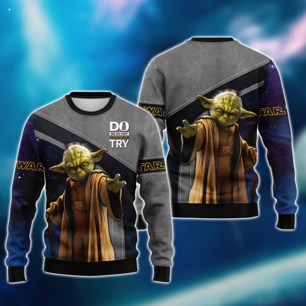 Star War Shirt Yoda 3D Full Print Zipper Hoodie Tshirt