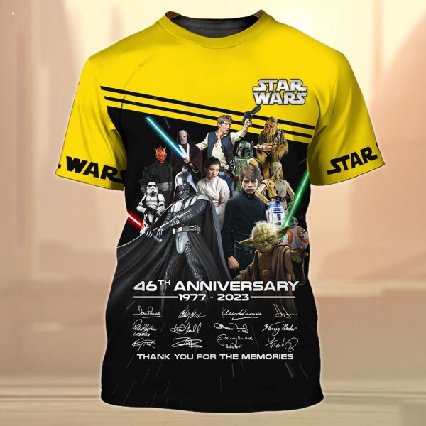 Star Wars 3D Shirts Star War 45th Anniversary Zipper Hoodie Tshirt
