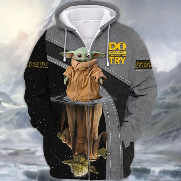 Star Wars Baby Yoda All Over Print 3D Hoodie T Shirt