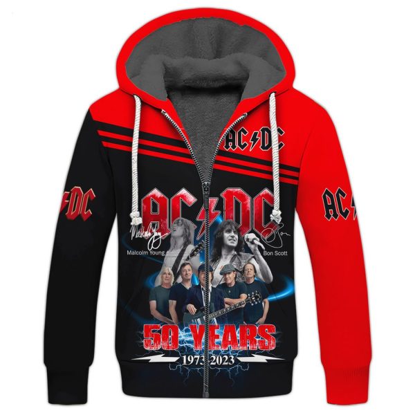 ACDC 50 Years 1973 - 2023 3D All Over Print 3D TShirt Hoodie