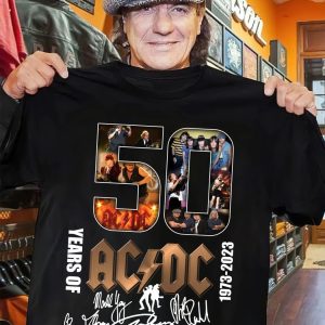 ACDC Rock Band 50th Anniversary 2D Tshirt Hoodie