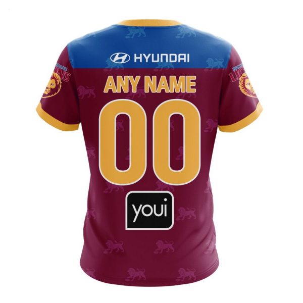 Personalized AFL Brisbane Lions Home Kits 2023 T-Shirt