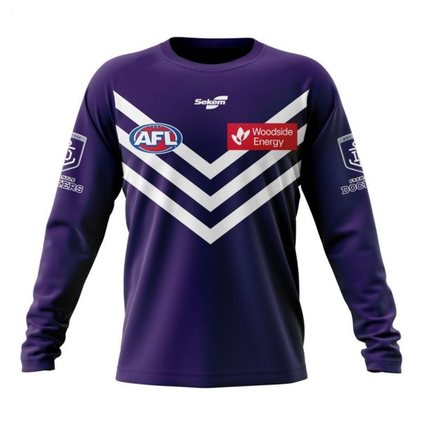 Personalized AFL Fremantle Dockers Home Kits 2023 T-Shirt