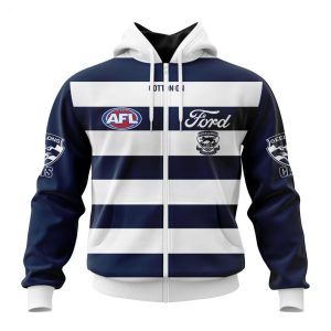 Personalized AFL Geelong Cats Home Kits 2023 T-Shirt