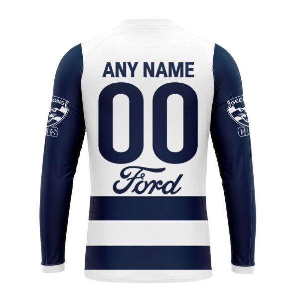 Personalized AFL Geelong Cats Home Kits 2023 T-Shirt