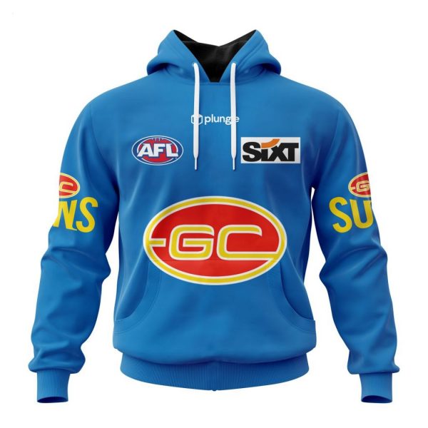 Personalized AFL Gold Coast Suns Clash Kits 2023 T-Shirt