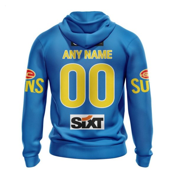 Personalized AFL Gold Coast Suns Clash Kits 2023 T-Shirt