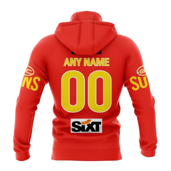 Personalized AFL Gold Coast Suns Home Kits 2023 T-Shirt