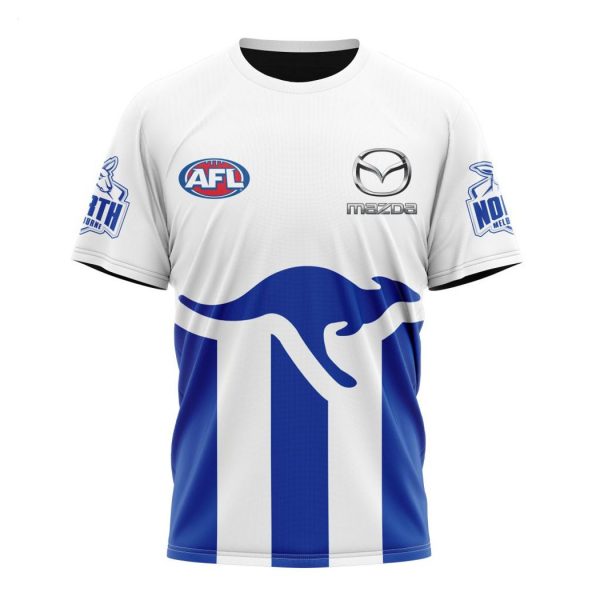 Personalized AFL North Melbourne Football Club Away Kits 2023 T-Shirt