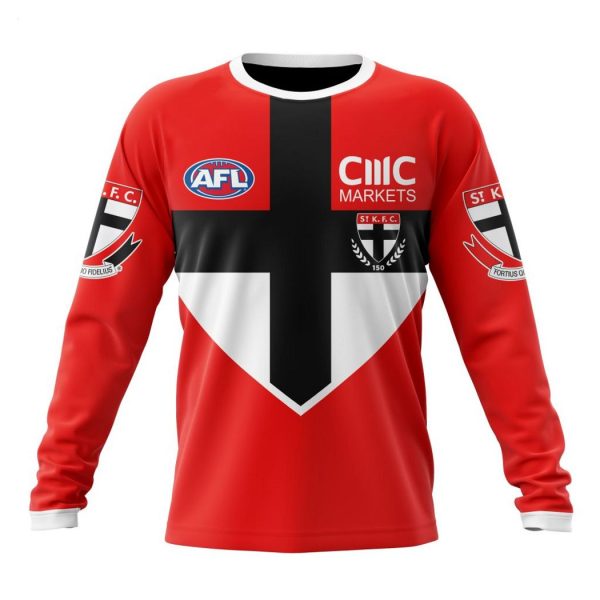 Personalized AFL St Kilda Football Clash Home Kits 2023 T-Shirt