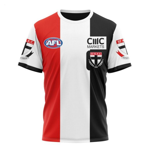 Personalized AFL St Kilda Football Club Home Kits 2023 T-Shirt