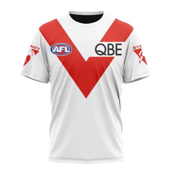 Personalized AFL Sydney Swans Heritage Kits 2023 T-Shirt