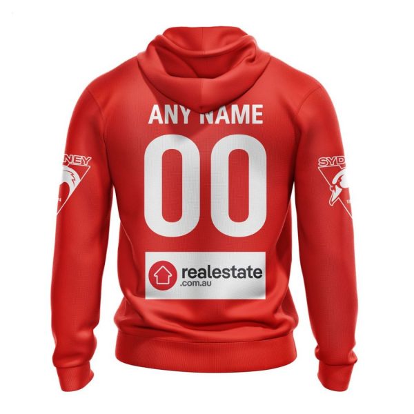 Personalized AFL Sydney Swans Home Kits 2023 T-Shirt