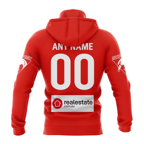 Personalized AFL Sydney Swans Home Kits 2023 T-Shirt