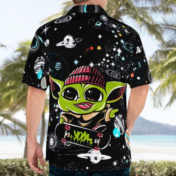 Baby Yoda Galaxy Hawaii Shirt