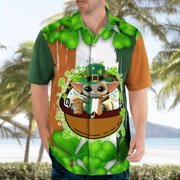 Baby Yoda St.Patrick’s Day Hawaii Shirt